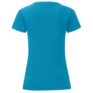 Fruit Of The Vrouwen / Dames Iconische T-Shirt (Azuurblauw)