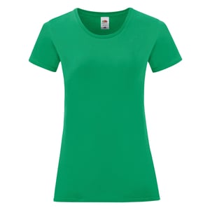 Fruit Of The Vrouwen / Dames Iconische T-Shirt (Kelly Groen)