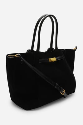 Where's That From Womens 'Dove' Suede Handheld Tote Bag