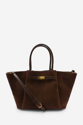 Where's That From Womens 'Dove' Suede Handheld Tote Bag