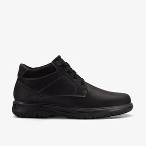 Renzo Mid Black Leather Boots