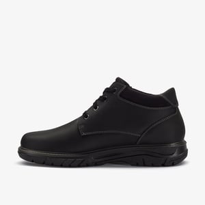 Renzo Mid Black Leather Boots