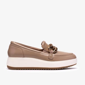 Zylah May Taupe Leather Shoes
