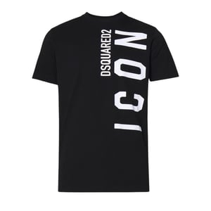 Dsquared2 Black T-shirt Large Icon White Logo