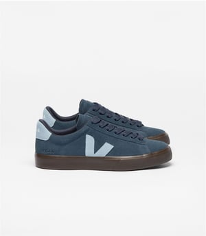 Veja Campo Suède Dames Nautico Staal Eagle Sneakers