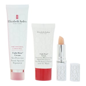 Elizabeth Arden Eight Hour Cream 50ml, Hand Cream 30ml + Lip Balm 3.7g Gift Set