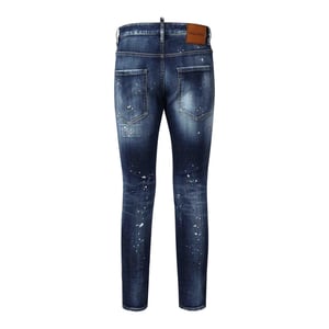 Dsquared2 Medium Easy Wash Skater Marinblå Jeans