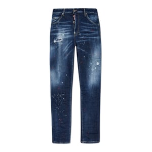 Dsquared2 Marinblå Cool Guy Jeans Färgstänk Design