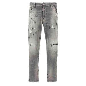 Dsquared2 Grå Skater Jeans Lackdesign