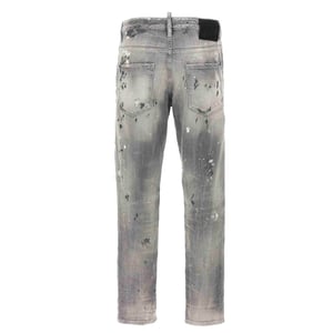 Dsquared2 Grå Skater Jeans Lackdesign