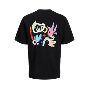 Jack & Jones Canon Wide Fit Tee  Svart