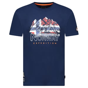 Geographical Norway Tee SS Jummit Shirt Blauw