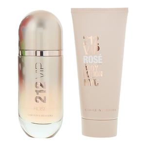 Carolina Herrera 212 Vip Rose Eau de Parfum 80ml + Body Lotion 100ml
