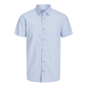 Jack & Jones Overhemden Summer Korte Mouw  Blauw