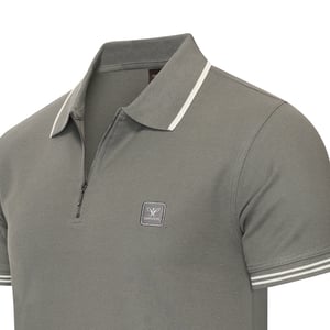 Cappuccino Italia Polo SS Polo Zip Polo Torino Grijs