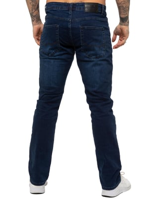 Enzo | Mens Straight Leg Stretch Denim Jeans