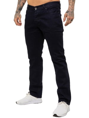 Enzo | Mens Straight Leg Stretch Denim Jeans