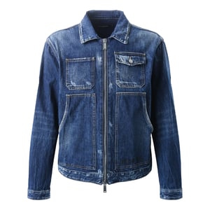 Dsquared2 Dark Semplice Carpenter Jeansjacka Marinblå