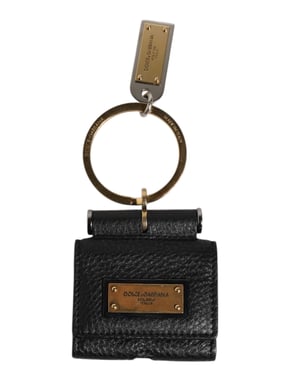 Leather Keychain With Metal Ring