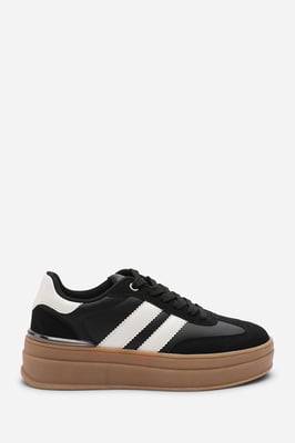 Where's That From Womens 'Yulia' Platform Lace Up Trainers with Side Stripes