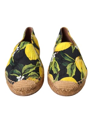 Citrongul print espadrillos slip-on