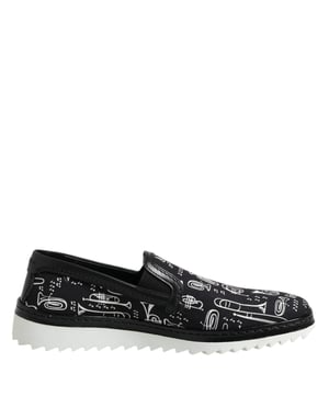Afdruk Canvas Slipon Loafers