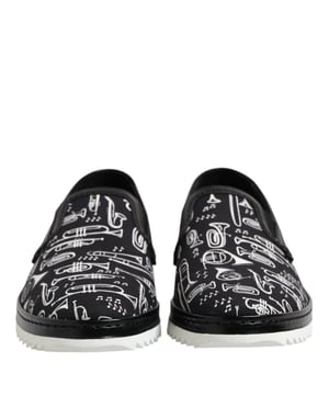 Afdruk Canvas Slipon Loafers