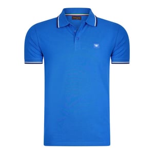 Cappuccino Italia Polo SS Polo Applique Pique Blauw