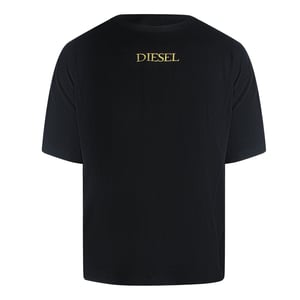 Diesel Gold Logo Black T-shirt