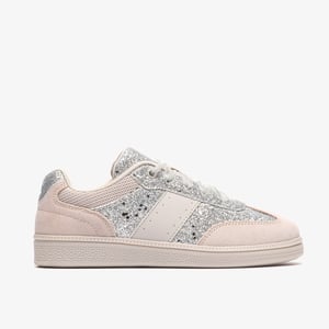 CypressLace O. Silver Metallic Trainers