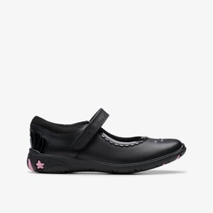 Sea Jewel K Black Leather Shoes