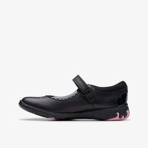 Sea Jewel K Black Leather Shoes