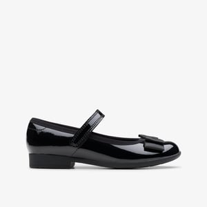 Scala Tap K Black Pat Shoes