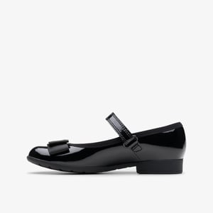 Scala Tap K Black Pat Shoes