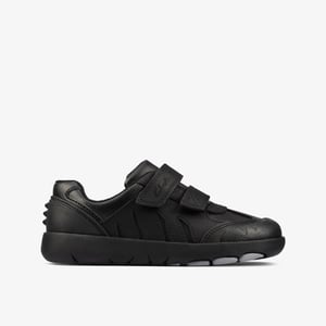 Rex Stride K Black Leather Shoes