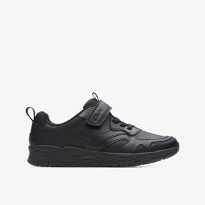 ClowderSprintO Zwarte Leren Schoenen