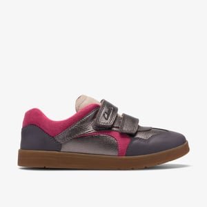 Disco Vibe K. Pewter Leather Trainers