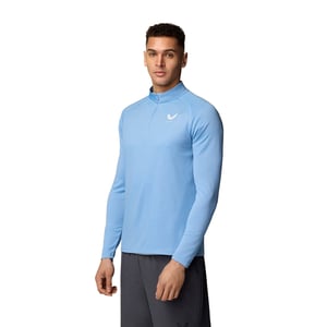 Castore Adapt 1/4 Zip Top Polyester Heren Zwarte Activewear T-Shirts