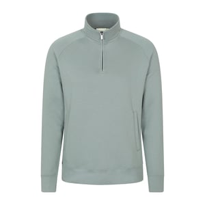 Mountain Warehouse Heren Bamburgh Trui met halve rits (Lichtgroen)
