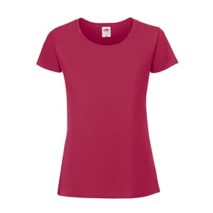 Fruit Of The Loom Vrouwen / Dames Ringgesponnen Premium T-Shirt (Veenbes)