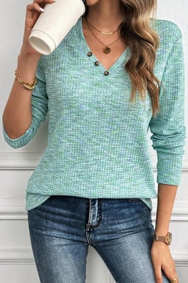 Waffle Knit Pullover Sweater