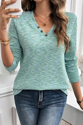 Waffle Knit Pullover Sweater