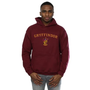 Harry Potter Heren Gryffindor Crest Hoodie (Bourgondië)