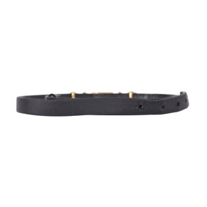 Oscar de la Renta Jewelled Belt in Black Leather
