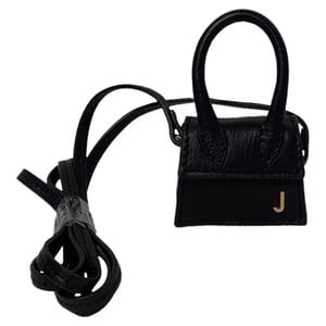 Jacquemus Le Petit Chiquito tas in zwart leer