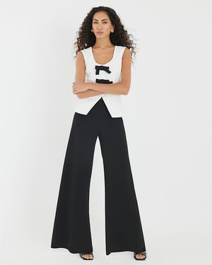River Island Womens Jumpsuit Black Sleeveless Bow Hybrid