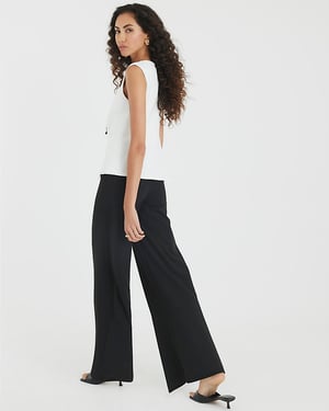 River Island Womens Jumpsuit Black Sleeveless Bow Hybrid
