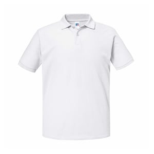 Russell Unisex Adult Authentic Eco Polo Shirt (White)