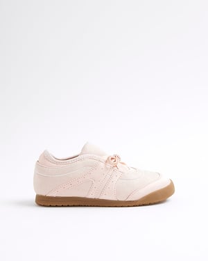 River Island Girls Trainers Pink Bow