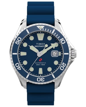 Timex Deep Water Meridian Heren Horloge Blauw TW2Y39900